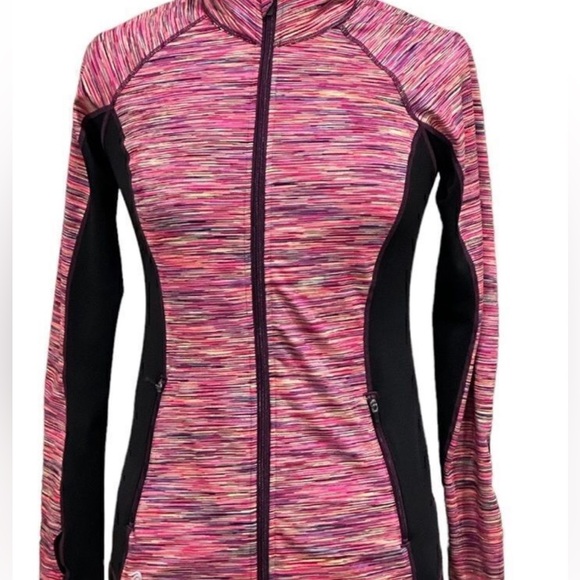 Ideology Women's Multi-Stripe Zip Athletic Jacket - Picture 4 of 5